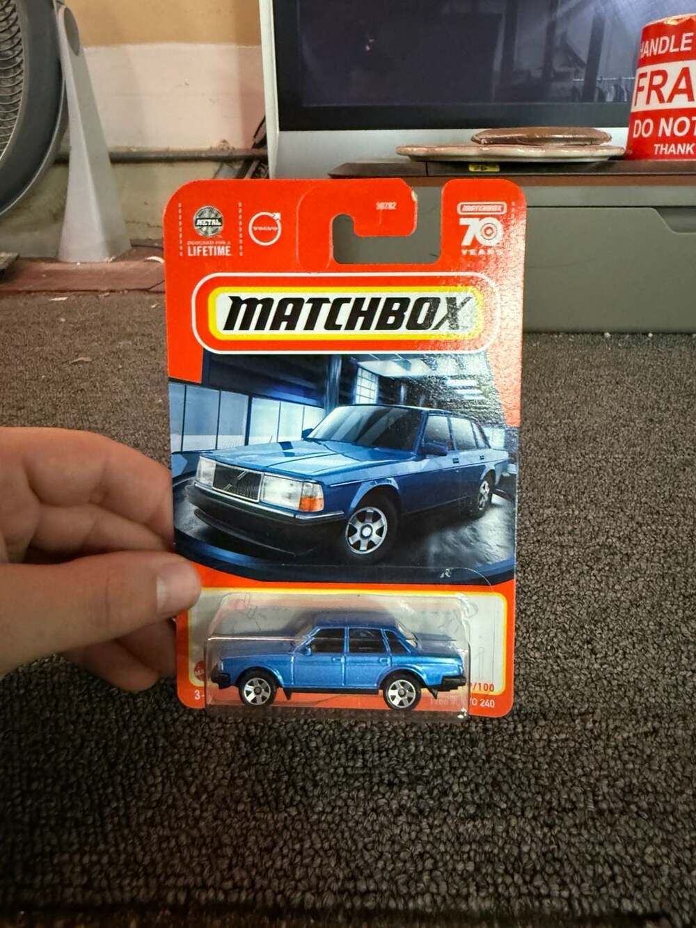 Matchbox 70 Years Blue 1986 Volvo 240 Die-Cast Car 99/100